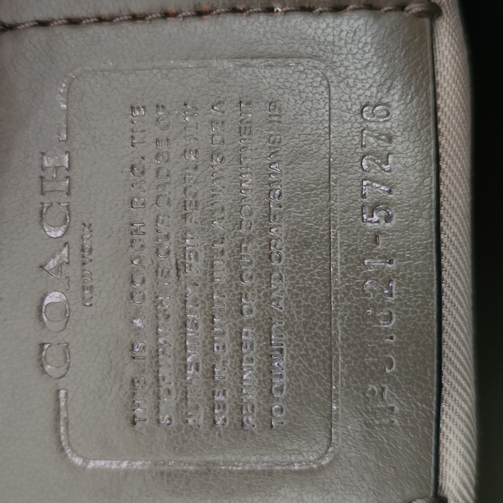 Coach Taupe Leather Satchel - Picture 3 of 8